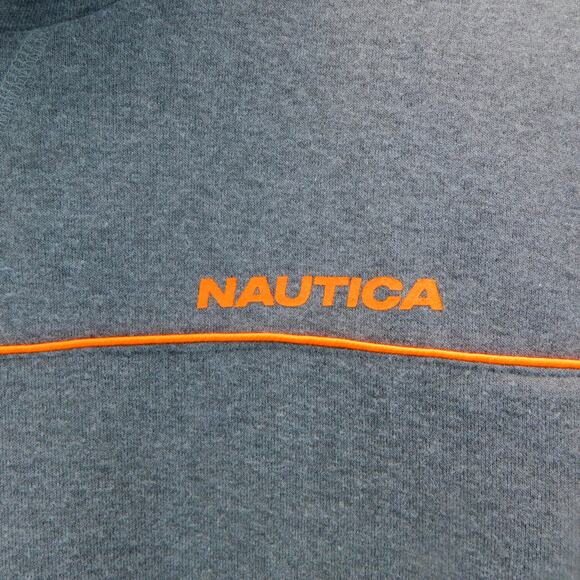 NWT Nautica Gray Pullover Hoodie -  With  Pocket - Youth Size 18/20 - Picture 3 of 6